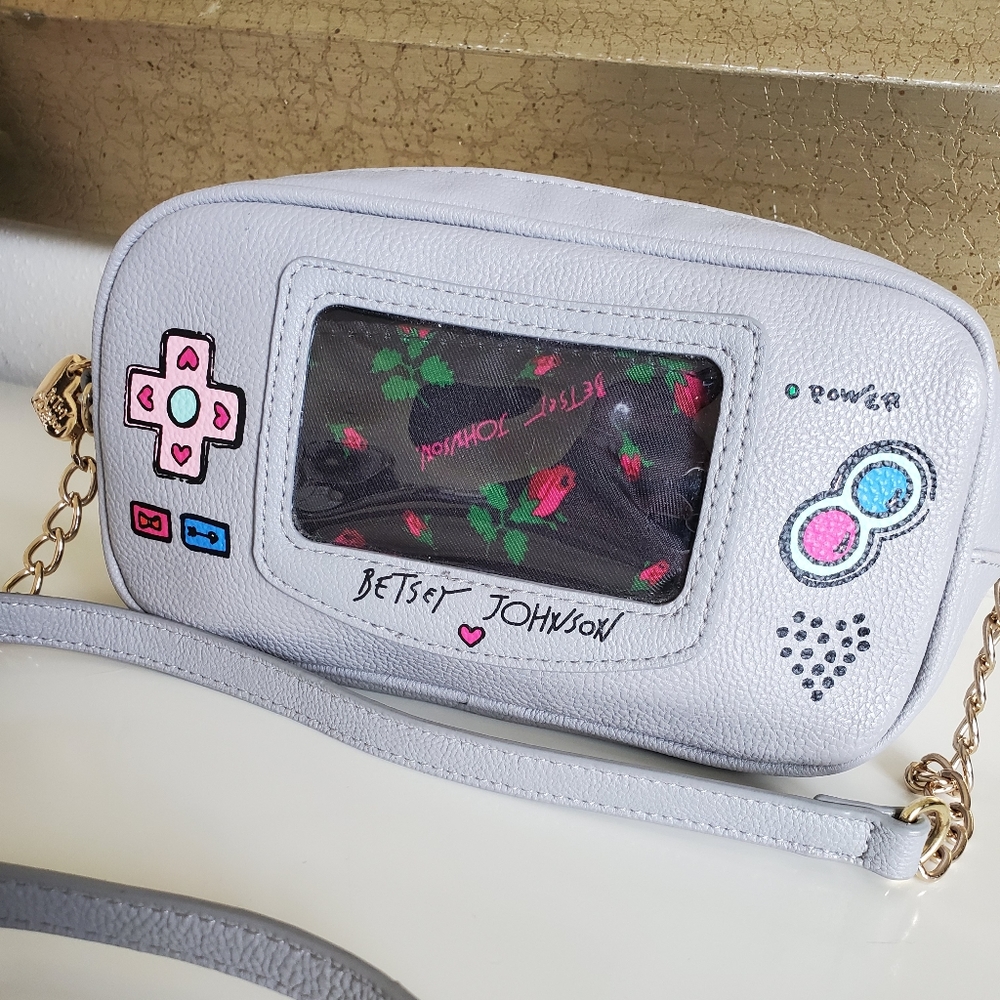 NWOT Betsey Johnson Game Girl Crossbody Purse